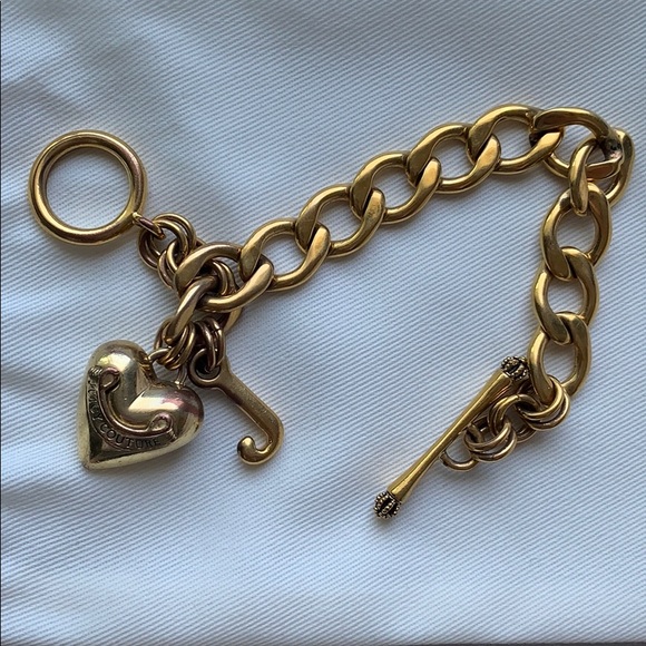 Juicy Couture Jewelry - Vintage Juicy Couture Gold tone chain Bracelet